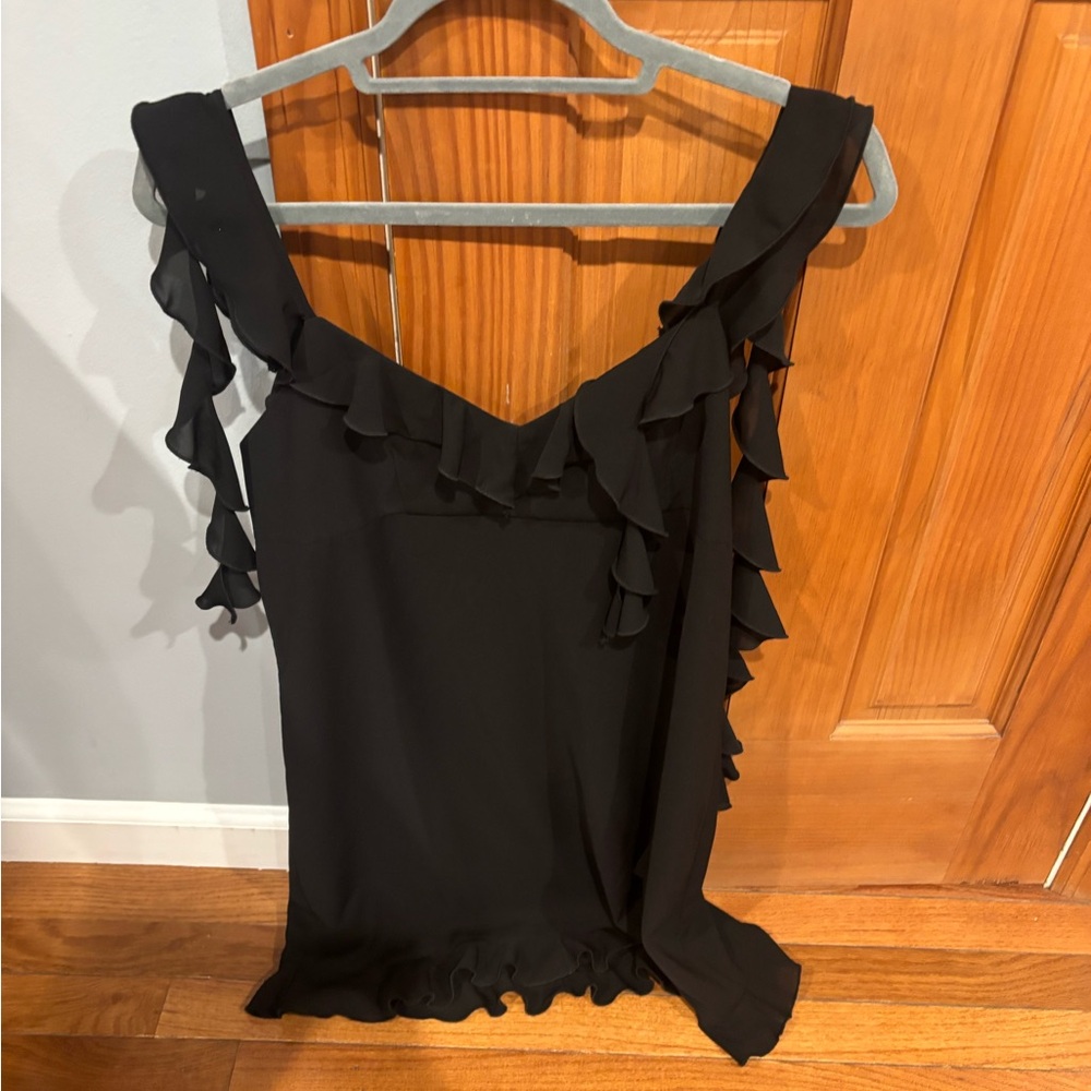 Amanda Uprichard Sonnet Mini Black Dress